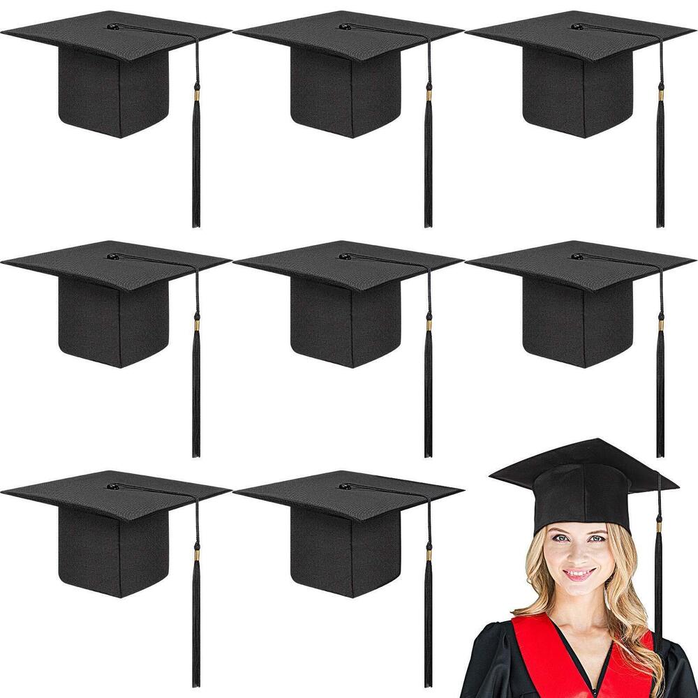9746 30 Pcs 30/60 Pcs Graduation Cap Bulk Adult Graduation Hat with Tassel